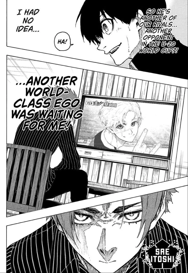 Bunny Iglesias Blue Lock chapter 307 Sae Itoshi reaction